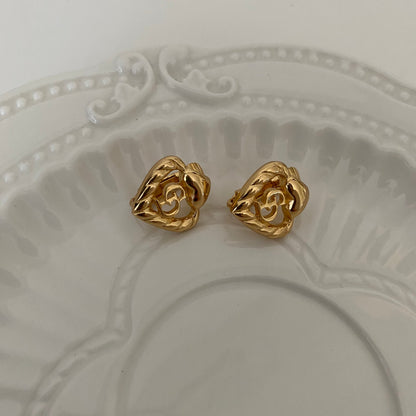 Dior Heart Shape Earclip - Leluxe Vintage Sdn. Bhd.
