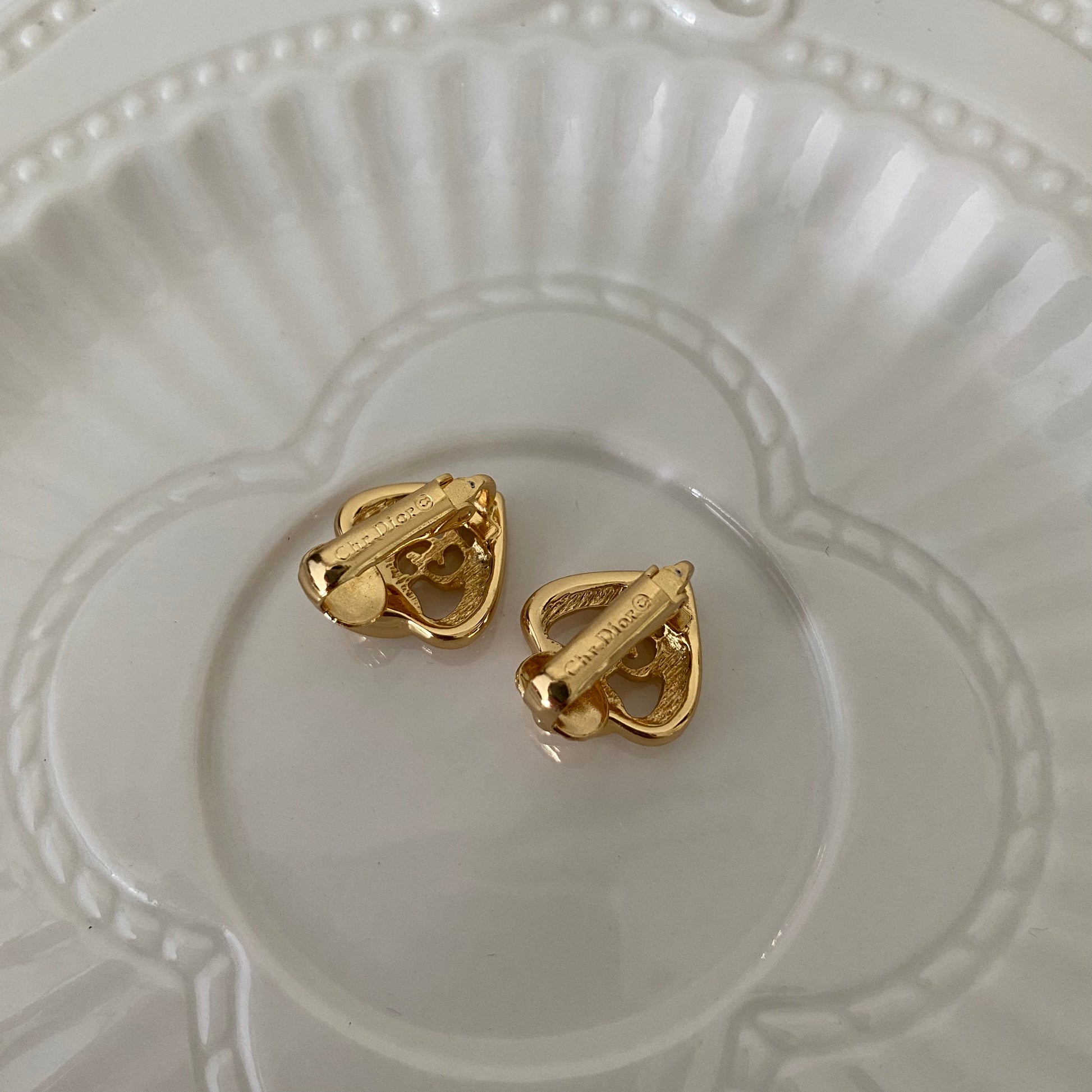 Dior Heart Shape Earclip - Leluxe Vintage Sdn. Bhd.