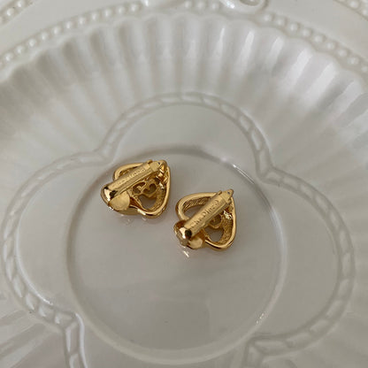 Dior Heart Shape Earclip - Leluxe Vintage Sdn. Bhd.