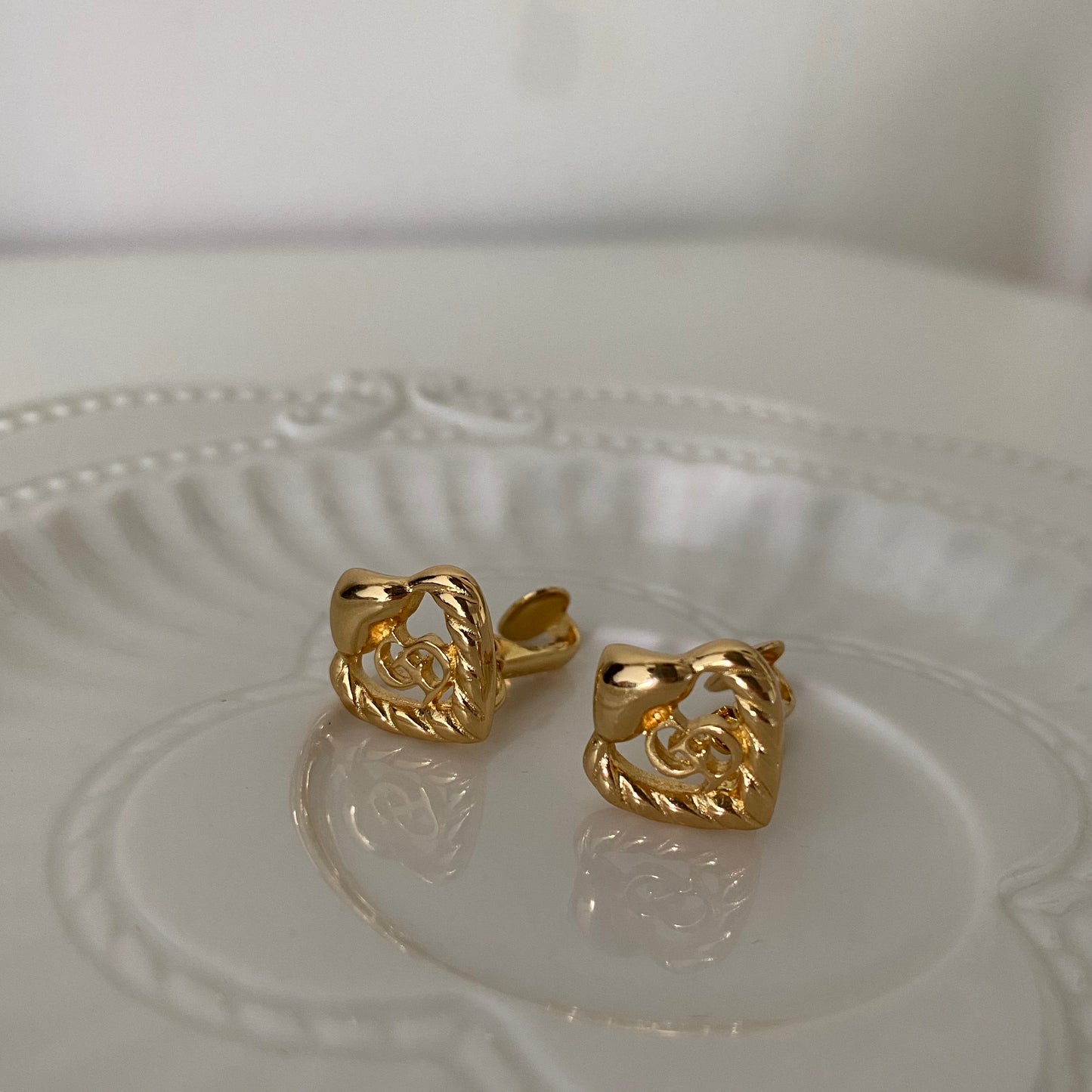 Dior Heart Shape Earclip - Leluxe Vintage Sdn. Bhd.