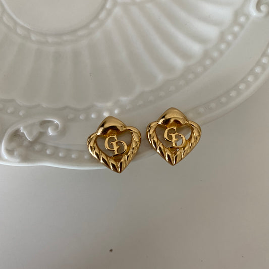 Dior Heart Shape Earclip