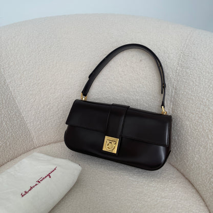 Ferragamo Gancini Flap Shoulder Bag