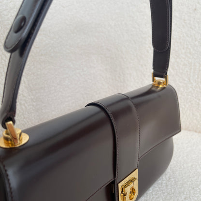 Ferragamo Gancini Flap Shoulder Bag