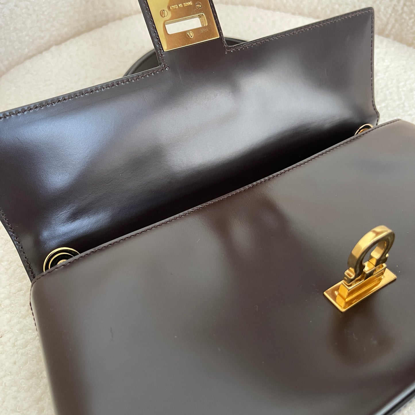 Ferragamo Gancini Flap Shoulder Bag