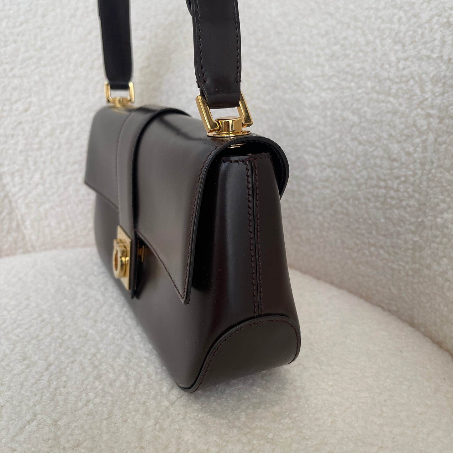 Ferragamo Gancini Flap Shoulder Bag