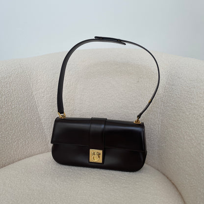 Ferragamo Gancini Flap Shoulder Bag