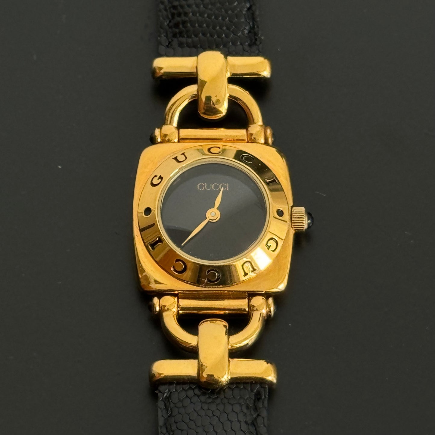 Gucci Black Horsebit Watch