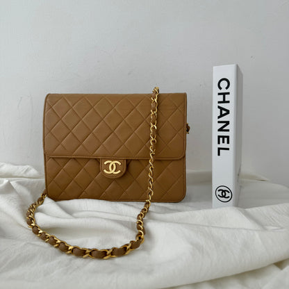 Chanel Vintage Flap Beige