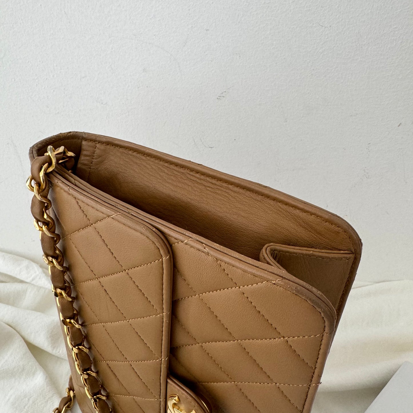 Chanel Vintage Flap Beige