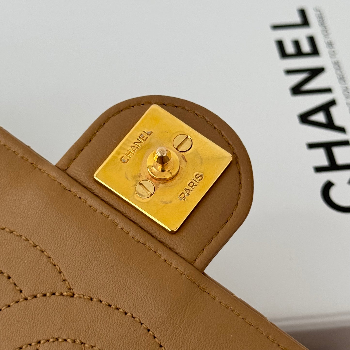 Chanel Vintage Flap Beige