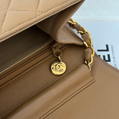 Chanel Vintage Flap Beige