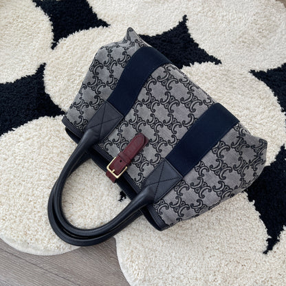 Celine Triomphe Macadam Tote in Denim