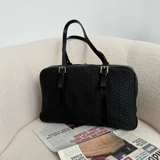 Celine Boston Black in Cloth