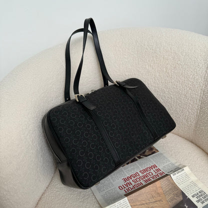 Celine Boston Black in Cloth