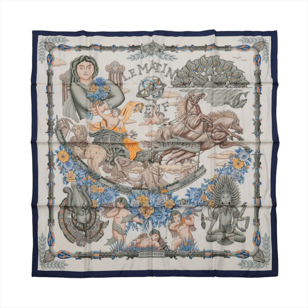 Hermès Carré 90 Scarf Le Matin Neuf