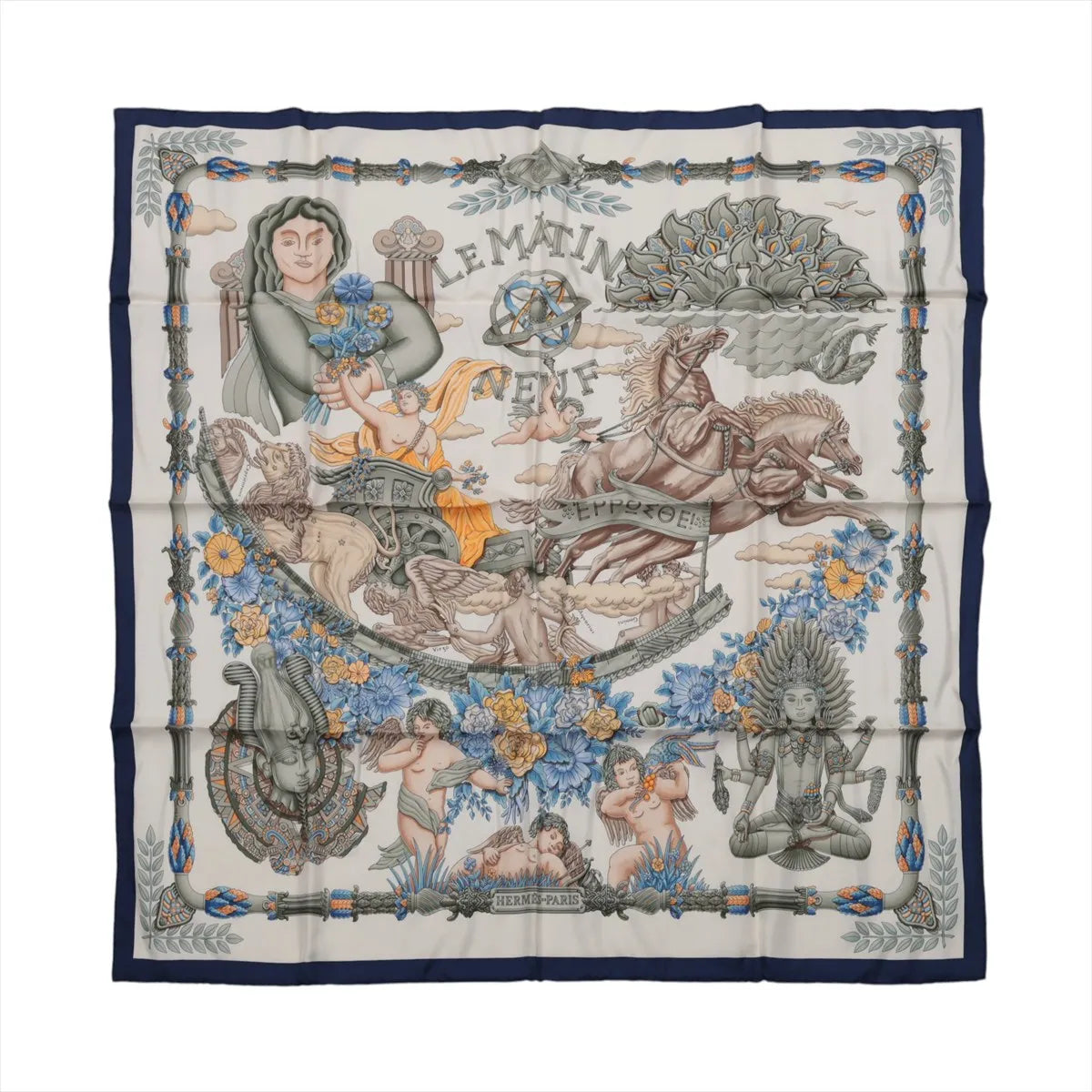 Hermès Carré 90 Scarf Le Matin Neuf